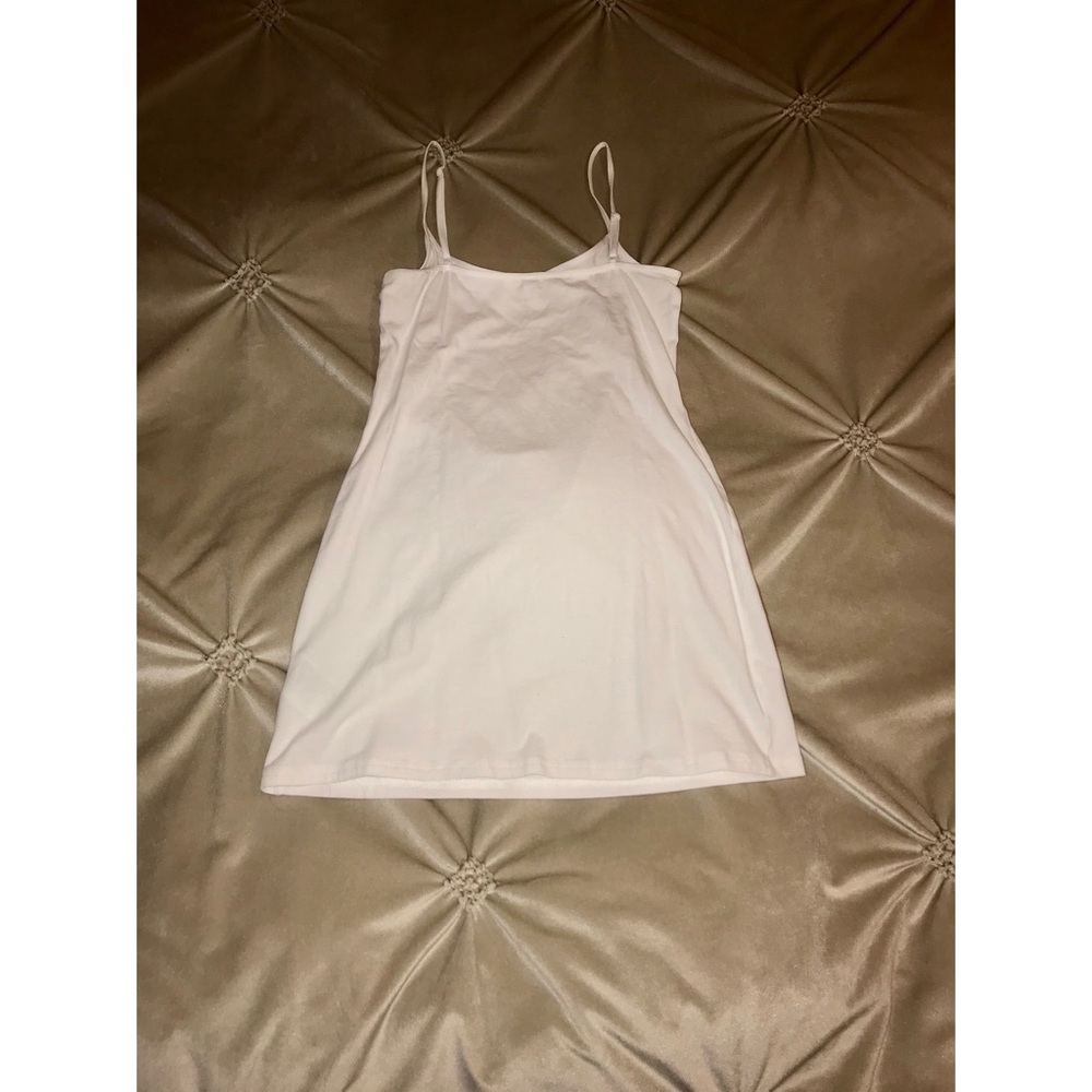 FOREVER 21 Basic Mini Dress - White